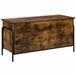 vidaXL Opbergbox Gerookt eiken 80 x 40 x 49,5 cm Bewerkt hout