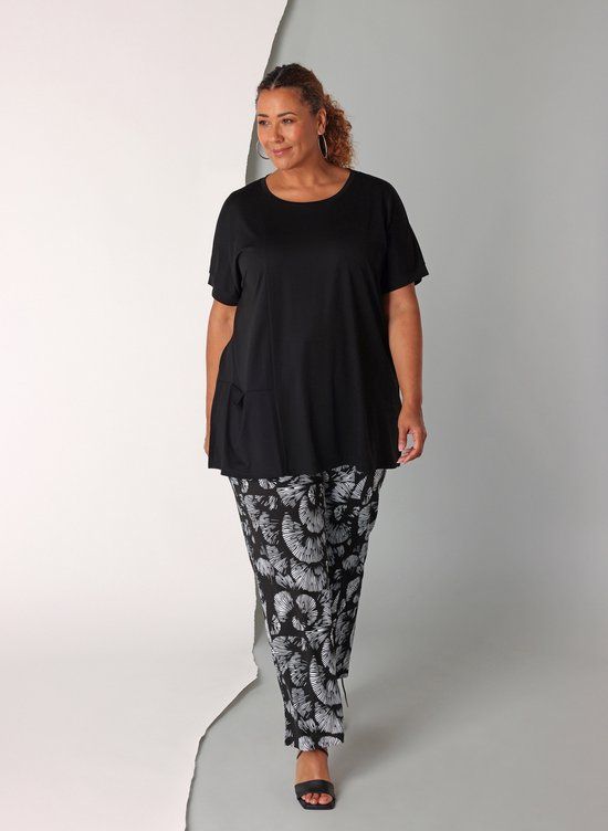 COLLETTA Maud Bottoms - Black Multi Colour - maat 4(54/56)