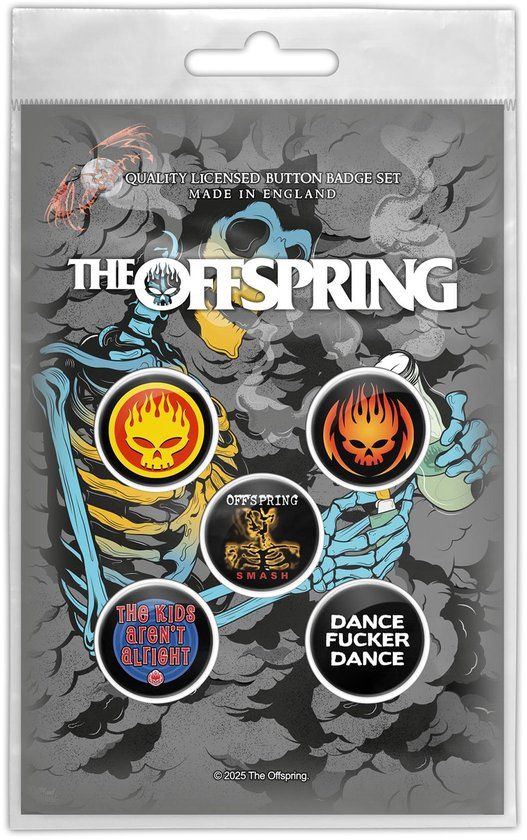 The Offspring Skeleton Molotov Unisex Badge - meerkleurig - Standard