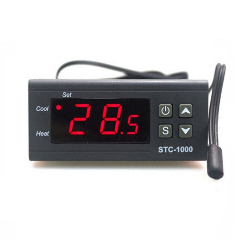 NONE STC-1000 Digitale Thermostaat 220v Koude En Hitte Incubatoren Aquarium Met Teem Temperatuursonde
