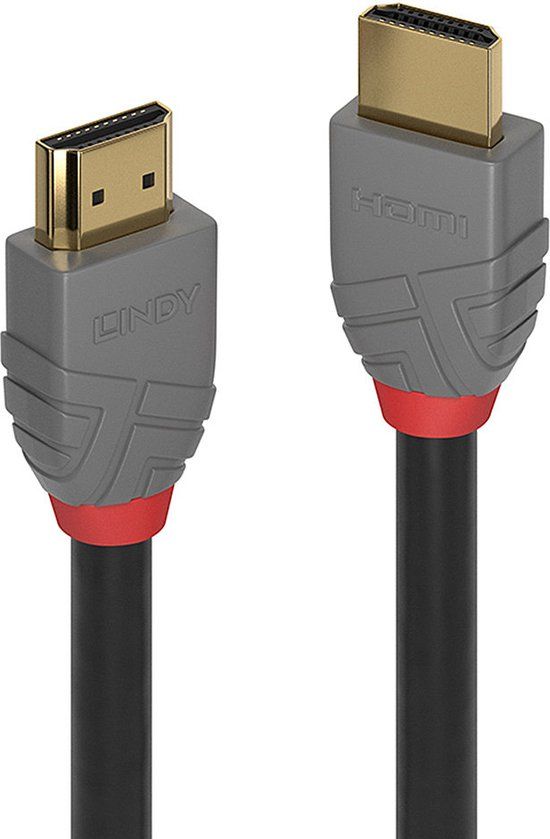 Lindy 36966 HDMI Cable - 7.5 m - Black/Grey