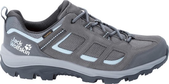 Jack Wolfskin Vojo 3 Texapore Lage Schoenen Dames, tarmac grey/light blue 2020 UK 4 | EU 37 Trekking- & Wandelschoenen