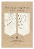 Clairefontaine 813072C - Set van 2 Magnetische Boekenleggers - Tulp/Natuur/Bloemenillustratie - 7,5 x 4 cm