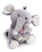 NICI Pluche olifant 20 cm met kinderolifant 6 cm, grijs