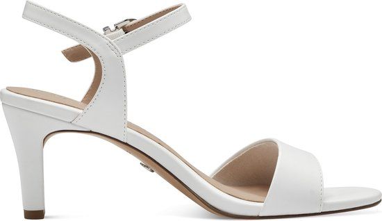 Tamaris Essentials Dames Sandalen - WHITE MATT - Maat 39