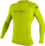 O'Neill Basic Skins L/S Crew Surfshirt - Maat M - Mannen - geel/zwart