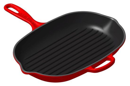 Le Creuset Skillet Grill Ovaal - 32 CM - Kersenrood
