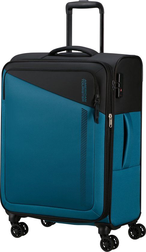 American Tourister Daring Dash Spinner M Uitbreidbaar - Black/blue - 66cm