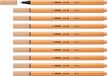 STABILO point 88 Fineliner - 0.4mm - Nude - 10 Stuks