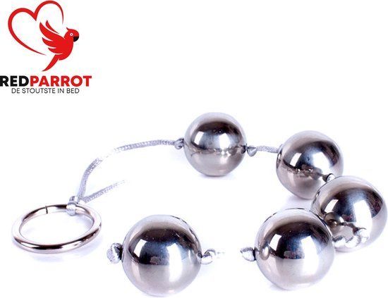 Anale kralen ketting Small - Zilver - RVS - 2.5 cm diameter