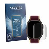 Savvies Protection d'écran pour Apple Watch Ultra 4 (49 mm) - 4 Pièces Transparent