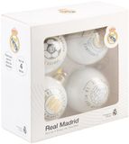 Grupo Erik Real Madrid Set Of 4 Christmas Balls Kerstballen - Multicolours