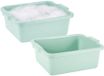 Plasticforte Afwas en Schoonmaak Teil - 2x - Rechthoek - Kunststof - 11L - 40 x 30 x 14 cm - Groen