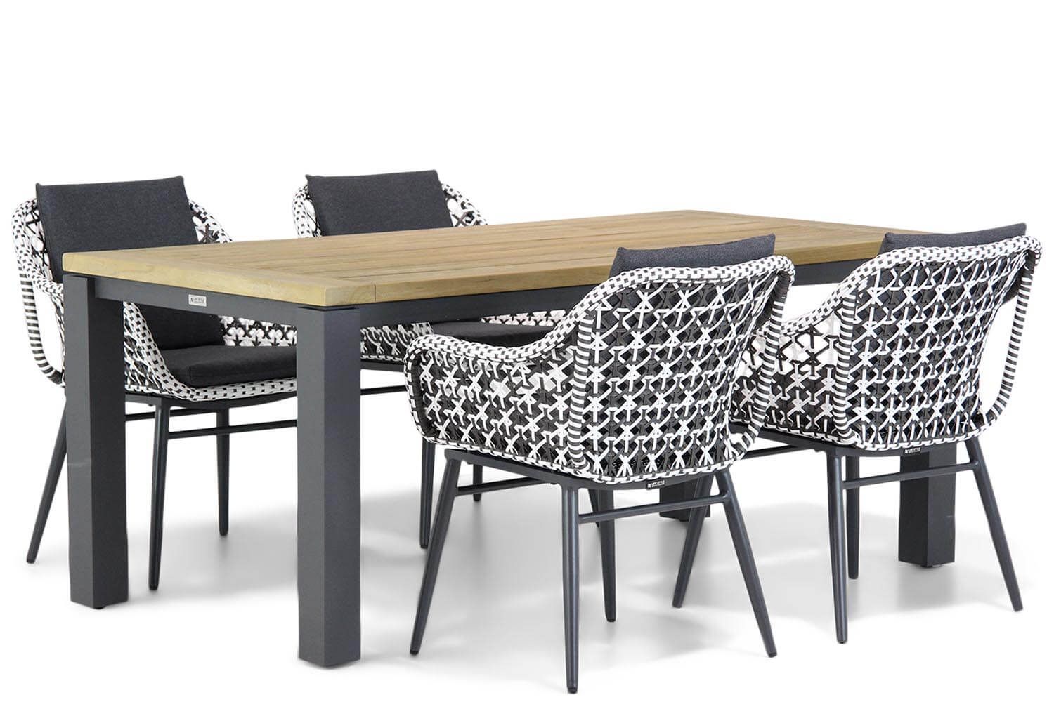 Lifestyle Garden Furniture Dolphin/Veneto 180 cm dining tuinset 5-delig