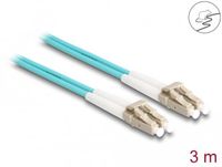 Delock Fiber Optical Cable with metal armouring LC Duplex to LC Duplex Multi-mode OM3 3 m