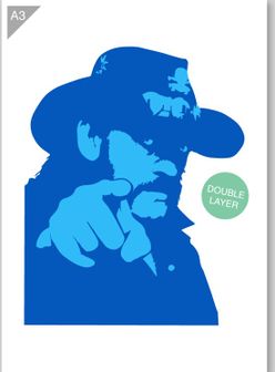 QBIX Lemmy MotÃ¶rhead stencil - A3 - 2 lagen - Kindvriendelijk kopen ...