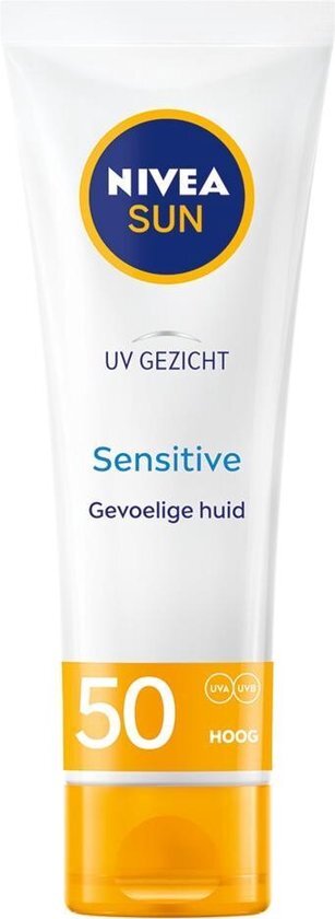 Nivea SUN GezichtszonnecrÃ¨me - Face Sensitive - SPF 50 - 50 ml