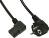Akyga AK-PC-12A ATX Stroomkabel 3m Hoekige IEC C13 CEE 7/7 Transparent