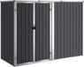 vidaXL Tuinschuur - 225x89x161 cm - Gegalvaniseerd Staal - Antracietkleurig