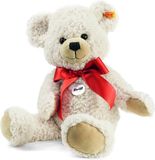 Steiff Knuffeldier Lilly Schlenker-teddybeer, schattig knuffeldier met kunststof ogen, kinderen, jongens en meisjes, pluche dier 40 cm, wit, 111945