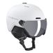 BLACK CREVICE Davos Skihelm met vizier, verstelbaar, voor dames en heren, met hoofdlamphouder, anti-condens, skihelm en snowboardhelm met beschermhoes