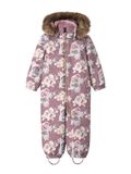 NAME IT Functioneel pak 'NMFSNOW10' bruin / lichtgroen / oudroze / wit