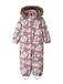 NAME IT Functioneel pak 'NMFSNOW10' bruin / lichtgroen / oudroze / wit