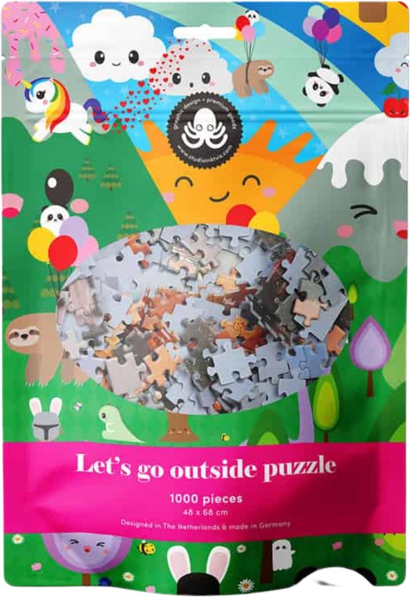 Studio Inktvis - Let's go outside - 1000 stukjes puzzel - Schattig - Kawaii