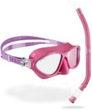 Cressi Moon Kid & Top Colorama set - Combo set voor kinderen die aan het snorkelen zijn, Eén maat, Roze/Lila