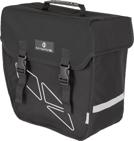 M-Wave Amsterdam - Enkele Fietstas - 18 l - Zwart - Achter - Nylon