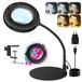 Lampe loupe LED 12 avec pince, 5 couleurs, 9 niveaux de luminosité, connexion USB