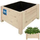 KOTARBAU® Houten Plantenbak, Kiefernhout, 50 x 50 x 30 cm, Wit