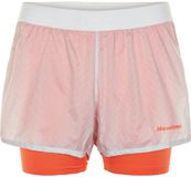 Newline BLACK 2-LAY SHORTS Vrouwen NIMBUS CLOUD Polyester Hardlopen