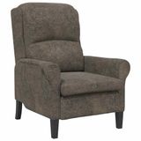 vidaXL Fauteuil Donkergrijs Kunstleer