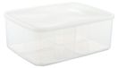 Contenant de stockage alimentaire transparent avec couvercle