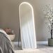 Milton & Oldbrook Miroir sur pied avec éclairage 50 x 160 cm Atrani Argent