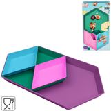Urban Tasty Tapas schalen Urban Oasis 37 cm set van 4