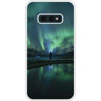 Aurores boreales Verstevigd hoesje met sublimatie bedrukking, compatibel met Samsung Galaxy S10e