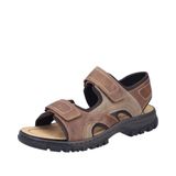 Rieker Klassieke sandalen voor heren, 25053, herensandalen, bruin, 44 EU