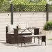 Maison Exclusive - Ensemble de jardin 3 pièces avec coussins, marron, en polyrotin