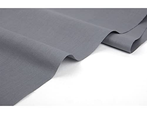 Dailylike Simply Gray katoenen stof, dikte 30C, 1,60 x 9,14 m, effen kleuren