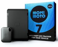 GPS tracker auto motor - Sans fil sur batterie - Alarme de mouvement - Carte e-SIM 12 mois - Installation DIY