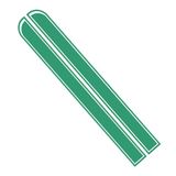 Ambiance Sticker Autokap Stripe, Racing Sticker Body Side Stripe Decal, Dak Rok Bumper Stripe Decal Vinyl, Gemodificeerde Stripe Decal Auto Decor Turquoise - 1 Paar 129 x 24 cm