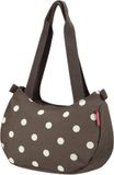 KlickFix Stylebag stuurtas mocca dots bruin/wit