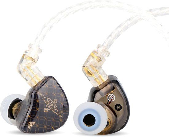KZ Tangzu Wan'er SG - In-Ear Monitors - IEM - 10mm Dynamische Driver - Audiofiele Oordoppen - Verwisselbare Kabel - Comfortabele Pasvorm - Zwart