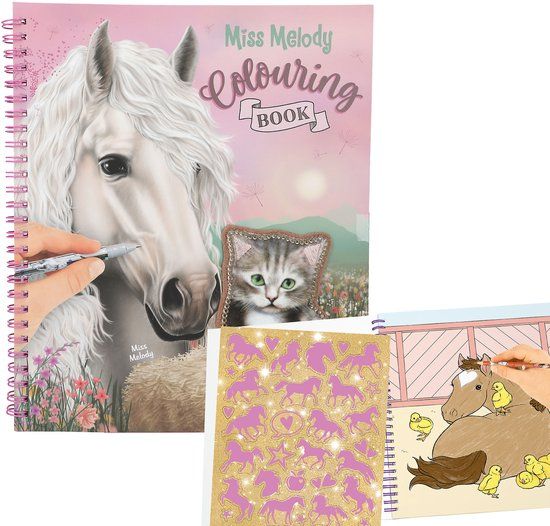 Depesche Miss Melody kleurboek met pailletten