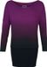 R.E.D. by EMP R.E.D. Rock-Engineered Design Zwart-paars kort jurkje met kleurverloop - Dames - S