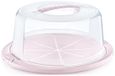 Keeeper Ricardo taartenhoes, rond, roze nordique, 380×335×170 mm