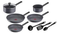 Tefal Natural On pannenset, 9-delig, 16/20 cm + deksel G2809202 | Pannen 24/26/30 cm, anti-aanbaklaag, thermo signal, gemaakt in Frankrijk