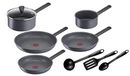 Tefal Natural On pannenset, 9-delig, 16/20 cm + deksel G2809202 | Pannen 24/26/30 cm, anti-aanbaklaag, thermo signal, gemaakt in Frankrijk